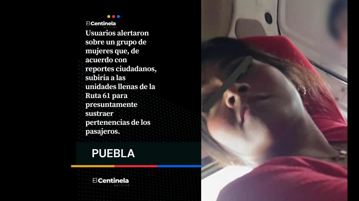 Captan a banda de carteristas robando a pasajera en la Ruta 61