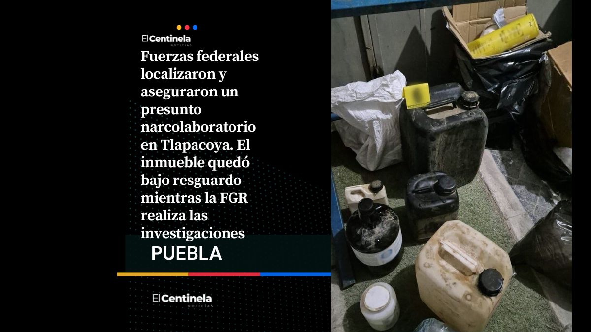 Desmantelan narcolaboratorio en Tlapacoya, aseguran droga y precursores químicos