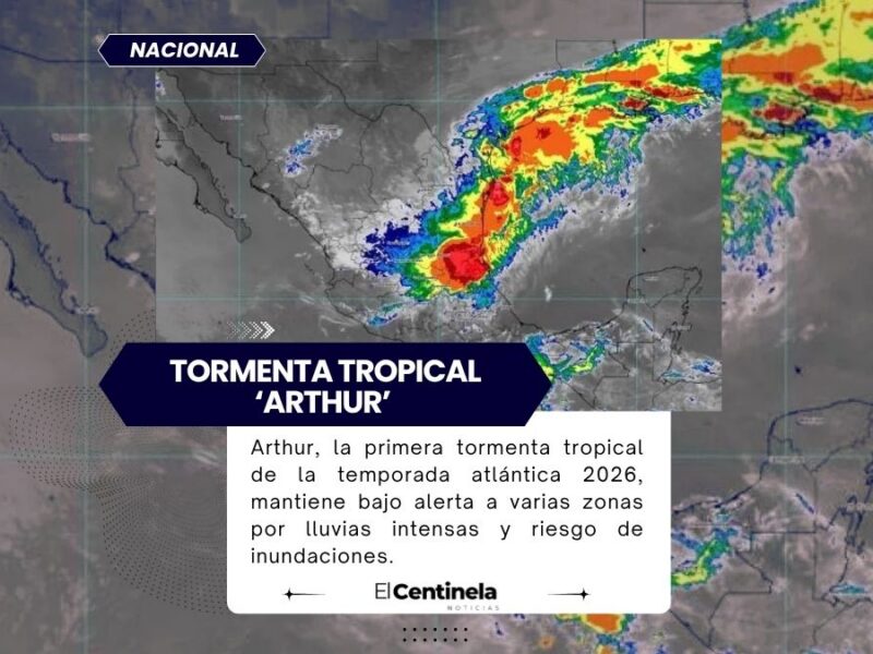 Tormenta tropical ‘Arthur’ se mueve por el Atlántico: esta es su trayectoria