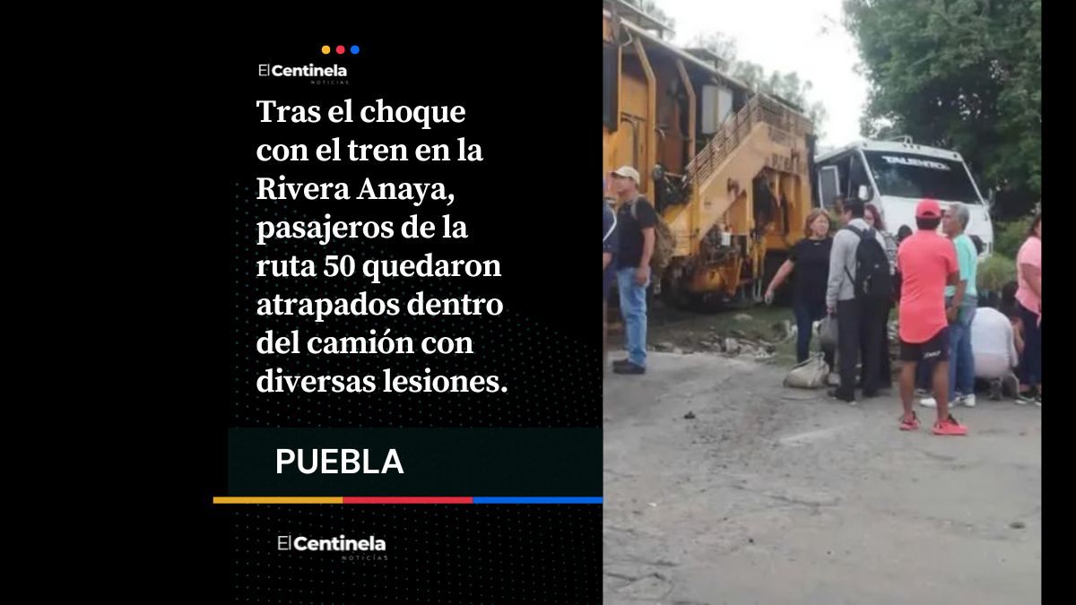 Tren se lleva “de corbata” a camión de la Ruta 50 en la Rivera Anaya; hay 17 heridos