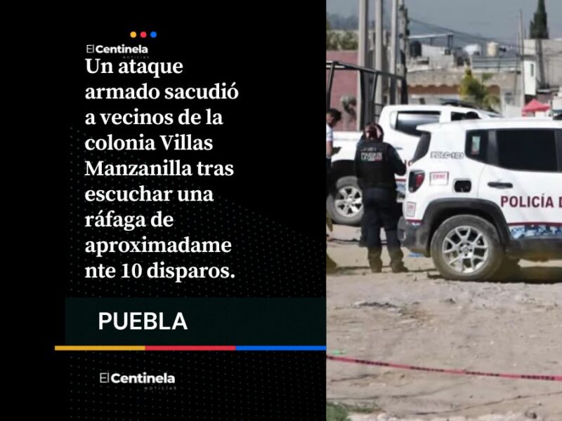 Sicarios asesinan de 10 disparos a pareja en Villas Manzanilla