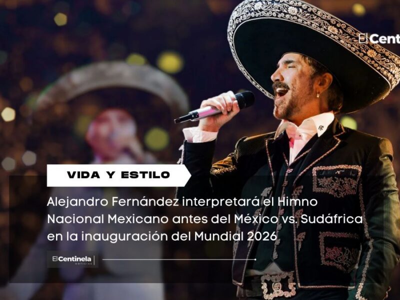 Alejandro Fernández cantará el Himno Nacional en la inauguración del Mundial, Salma Hayek también participará