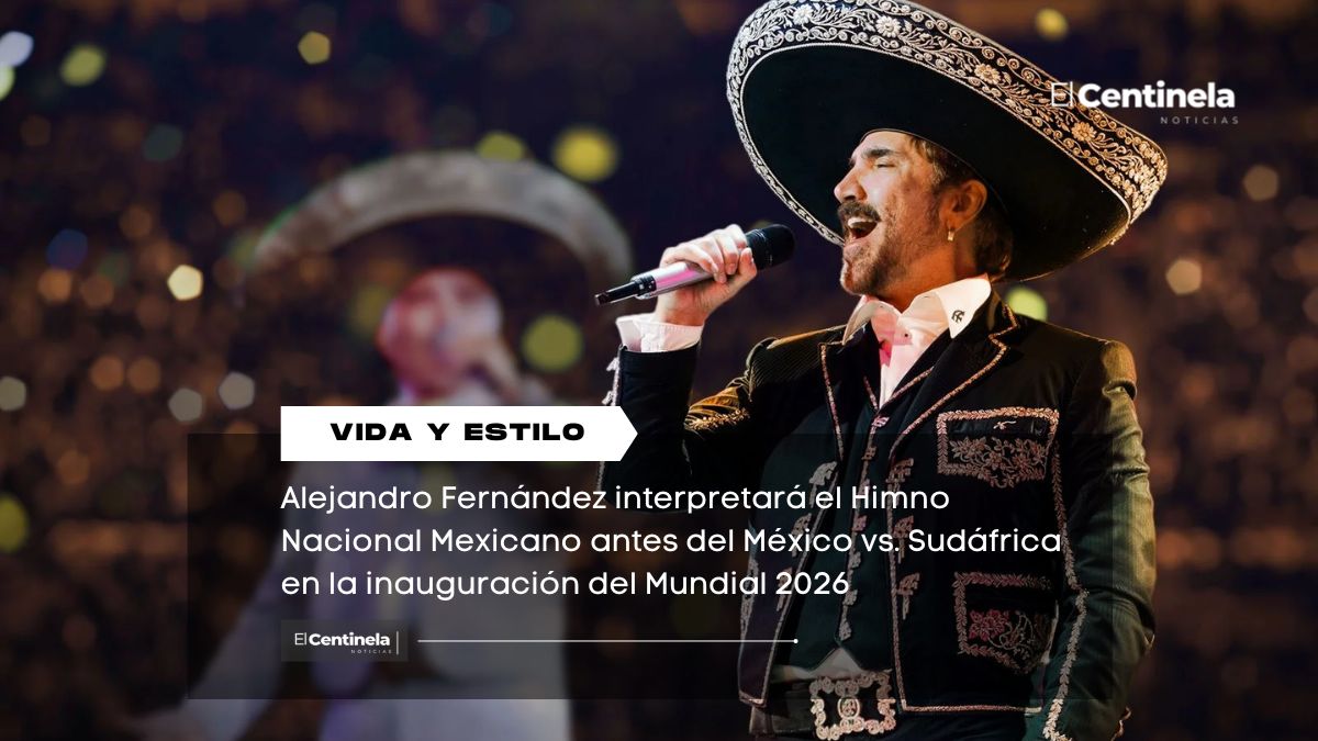 Alejandro Fernández cantará el Himno Nacional en la inauguración del Mundial, Salma Hayek también participará