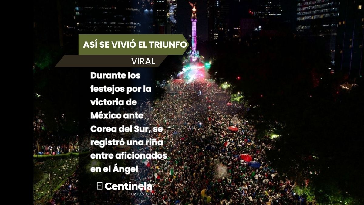 ¡Se fueron a las manos! Aficionados se agarran a golpes tras victoria de México en el Ángel