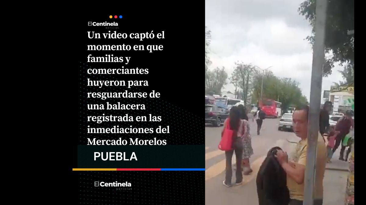 Clientes y familias captan el susto que vivieron en balacera del Mercado Morelos, hubo más de 20 disparos