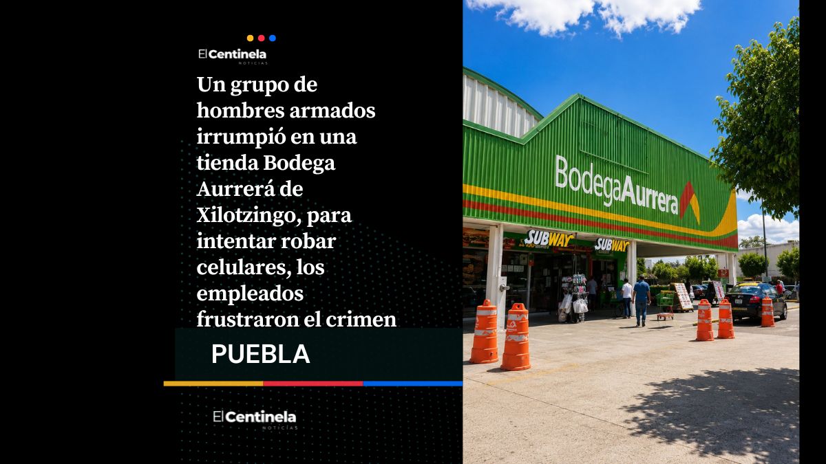 Comando intenta asaltar Aurrera de Xilotzingo, empleados activan alarma y evitan robo