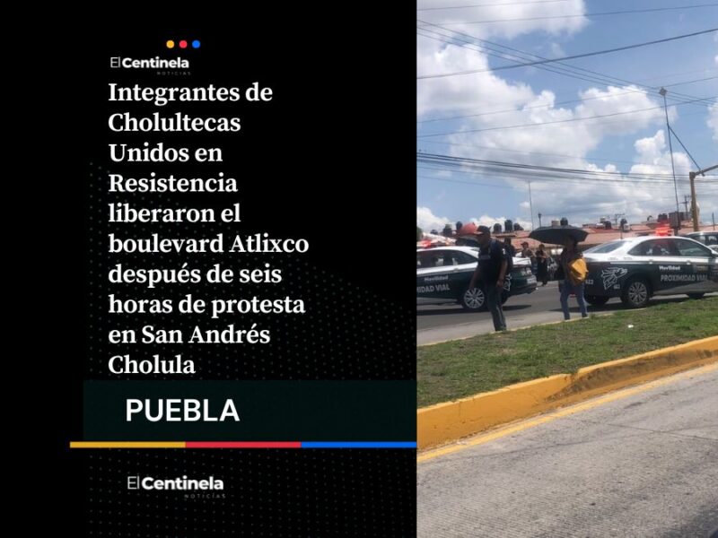 Reabren el Boulevard Atlixco tras seis horas de bloqueo, anuncian resistencia contra inmobiliaria
