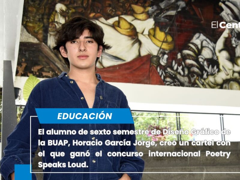 Gana estudiante de Diseño Gráfico de la BUAP concurso internacional de cartel