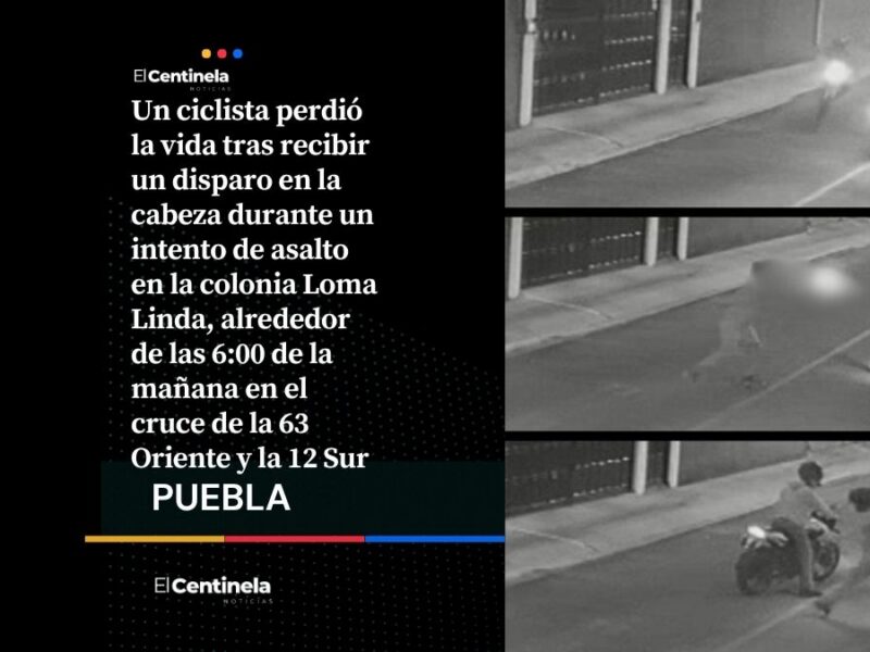 Ciclista muere de un disparo durante intento de asalto en la colonia Loma Linda