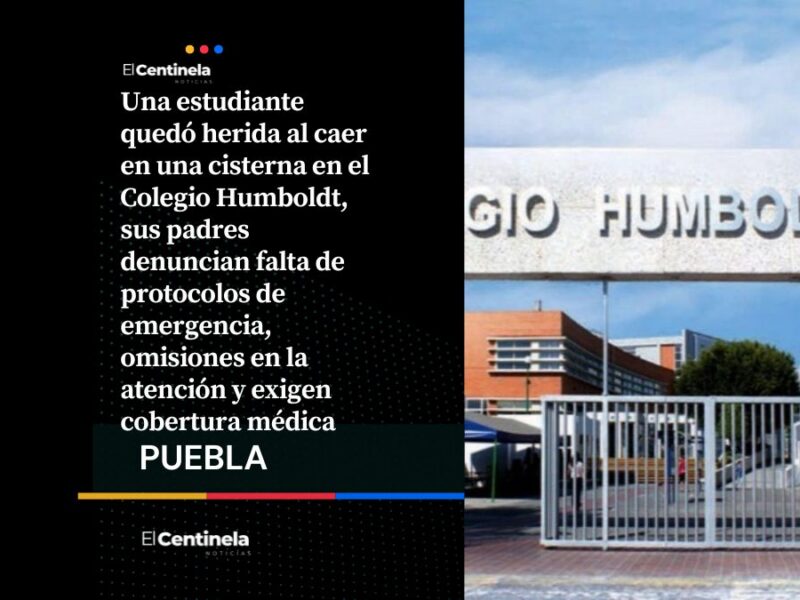 Niña cae en cisterna dentro del Colegio Humboldt y sufre lesiones, padres denuncian negligencia