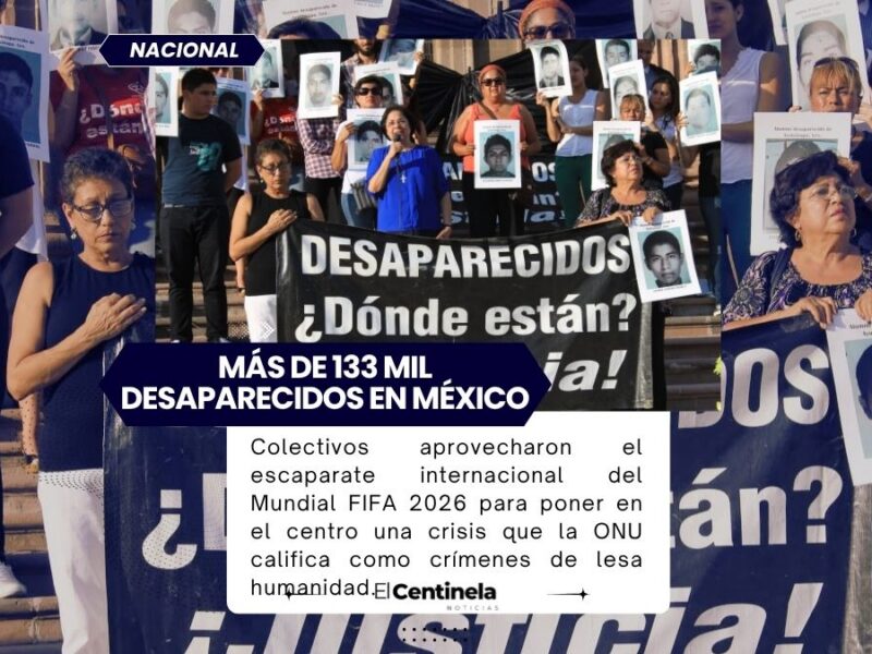 Con camisetas y “cascarita”, familias exigen justicia por más de 133 mil desaparecidos en México