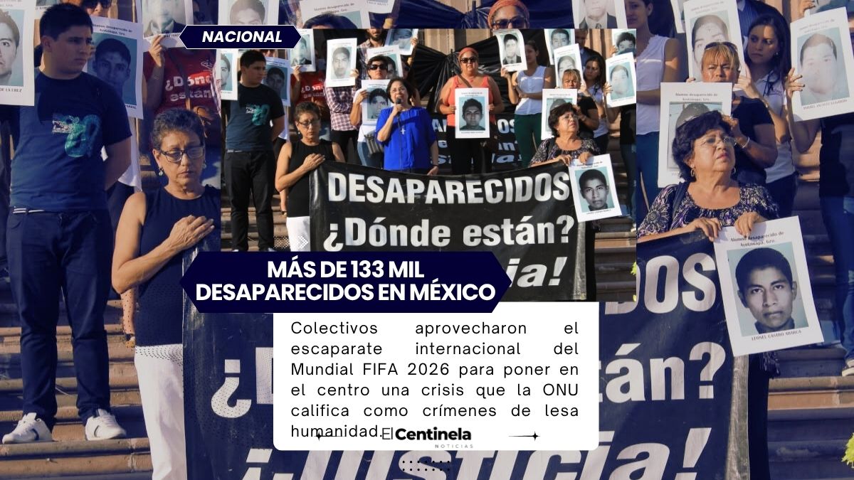Con camisetas y “cascarita”, familias exigen justicia por más de 133 mil desaparecidos en México