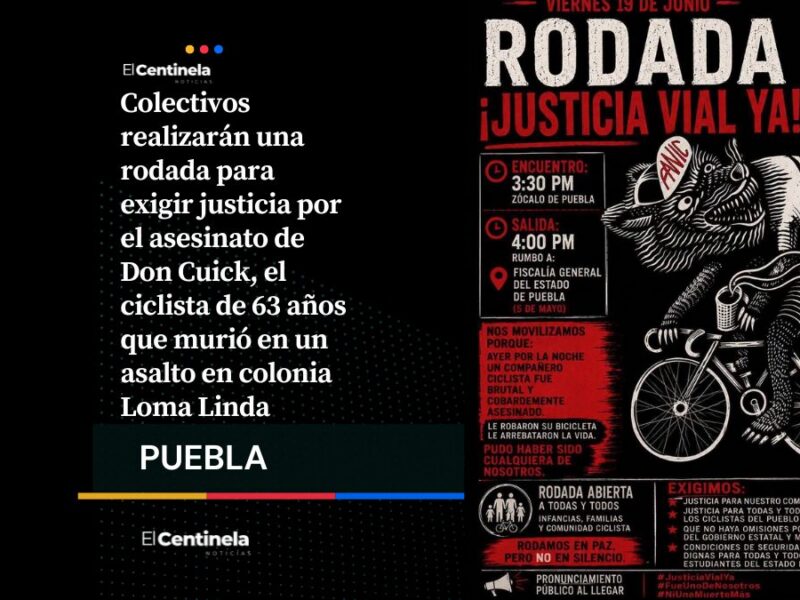 Convocan rodada para exigir justicia por Don Cuick, ciclista asesinado en asalto de Loma Linda