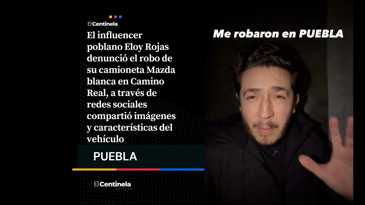 Influencer Eloy Rojas denuncia robo de su camioneta Mazda en Camino Real