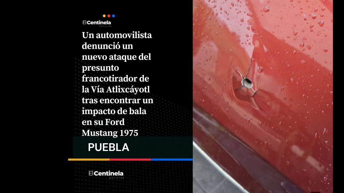 Otra vez el francotirador de la Atlixcáyotl: dispara contra un Mustang a la altura del CCU