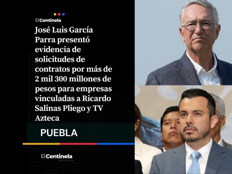 García Parra exhibe extorsión de TV Azteca y acusa presión por contratos millonarios en Puebla