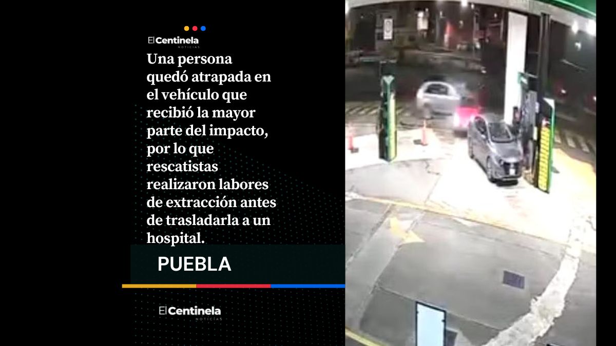 Automovilista embiste dos vehículos en gasolinería del Periférico y se da a la fuga