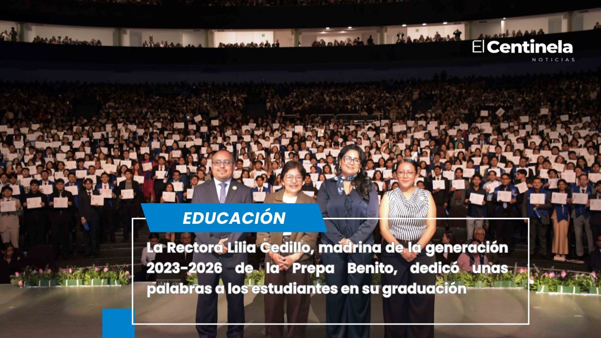 La Prepa Benito nos deja una marca en el corazón: Lilia Cedillo en la graduación de 645 estudiantes