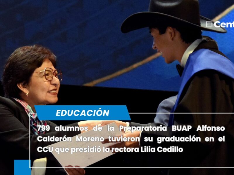 Lilia Cedillo encabeza la graduación de Preparatoria Alfonso Calderón Moreno