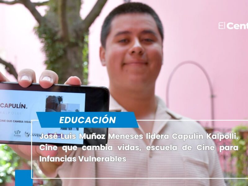 José Luis Muñoz, egresado BUAP, gana tercer lugar en “Jóvenes Imparables en Juntas Auxiliares”