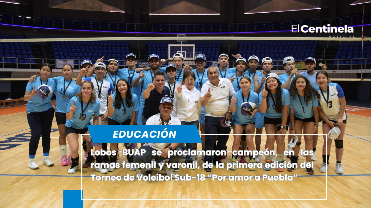 Lobos BUAP se corona como campeones del Torneo Estatal de Voleibol Sub-18 “Por Amor a Puebla”