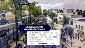 Mundial y manifestaciones coinciden en CDMX: miles disfrutan el futbol mientras colectivos marchan