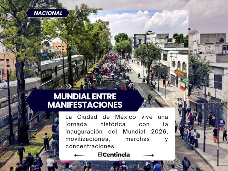 Mundial y manifestaciones coinciden en CDMX: miles disfrutan el futbol mientras colectivos marchan