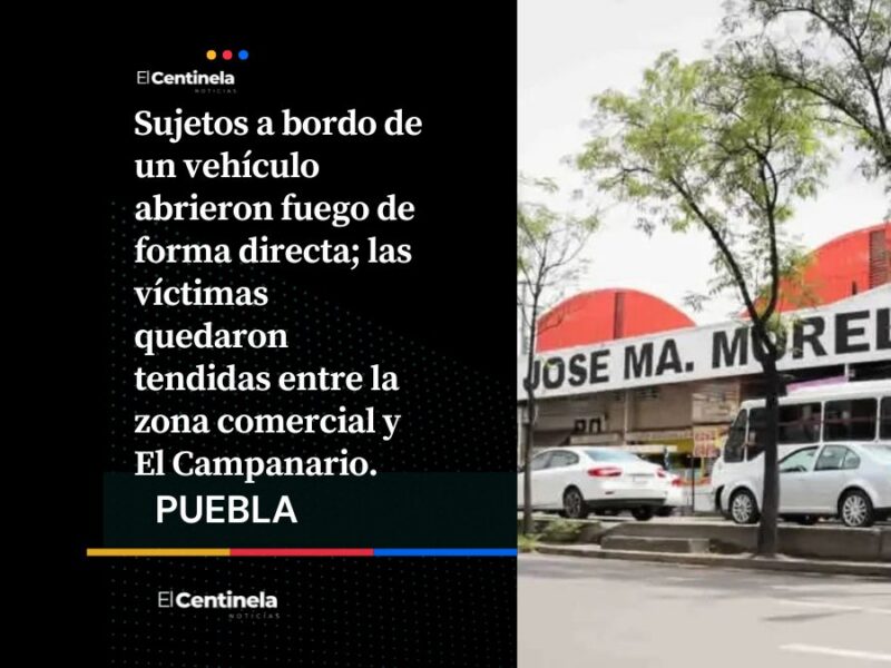 Regresa el pánico en el Mercado Morelos: Balacera deja tres heridos y desata caos