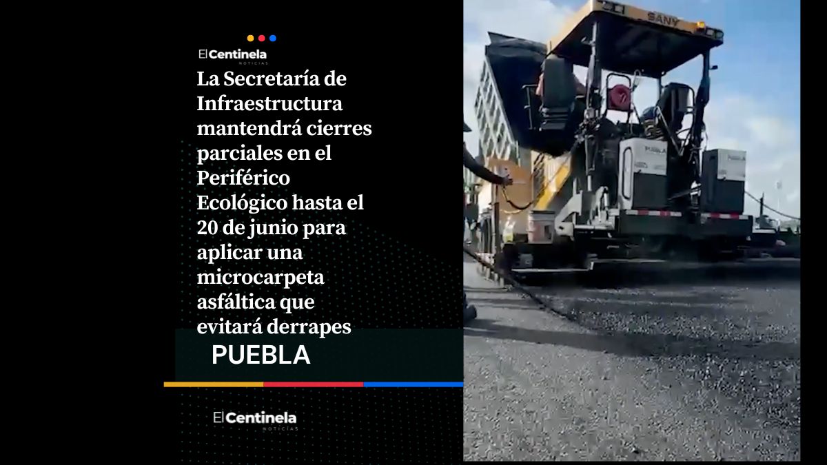 Cierres en Periférico Ecológico durante cinco días por obras para prevenir derrapes, ¡aguas!