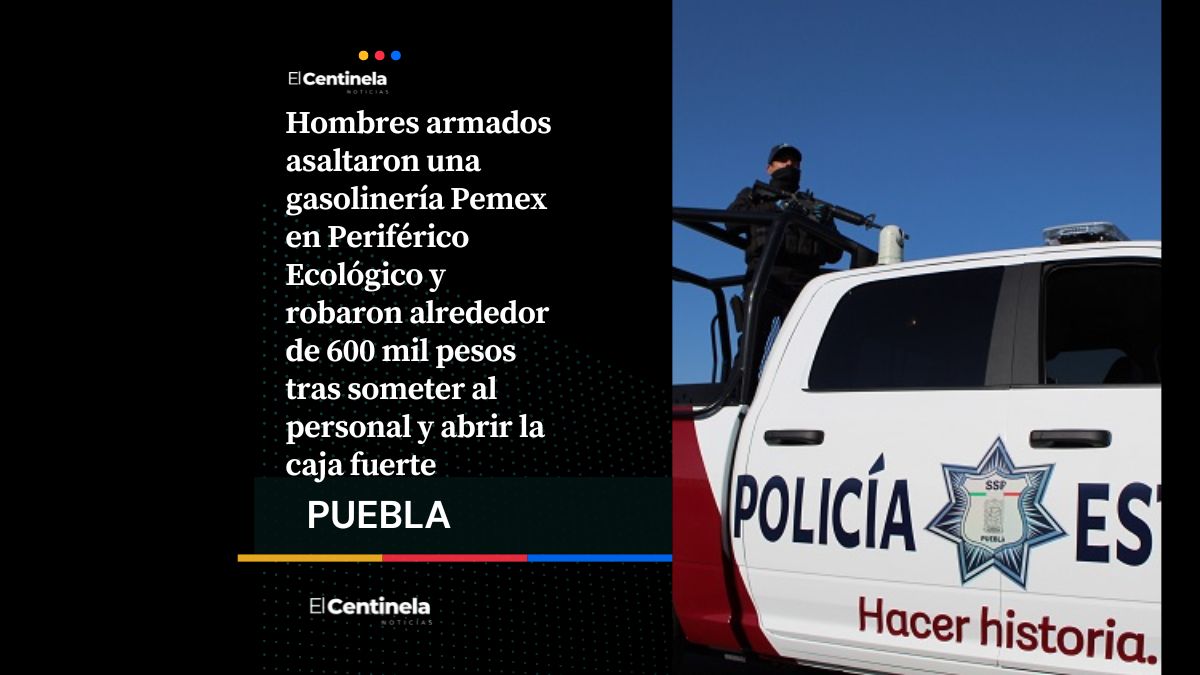 Asalto en gasolinería del Periférico deja botín de 600 mil pesos, delincuentes escapan en moto