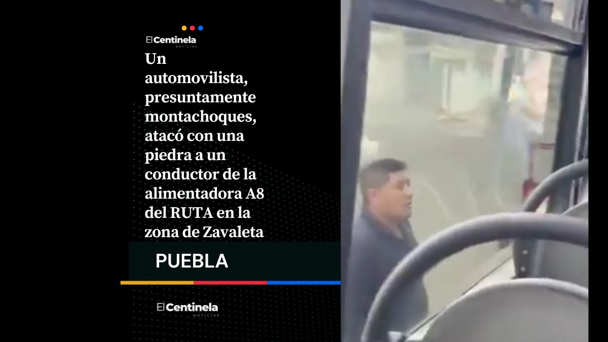 De miedo: montachoques agrede a chofer de alimentadora RUTA A8 en Zavaleta