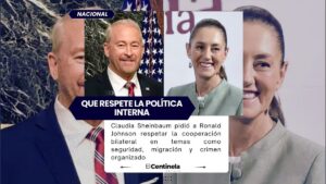 Sheinbaum pide al embajador de Estados Unidos respetar los asuntos internos de México