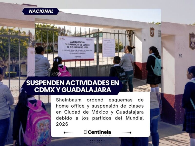 Decretan home office y suspensión de clases por partidos del Mundial 2026 en CDMX y Guadalajara