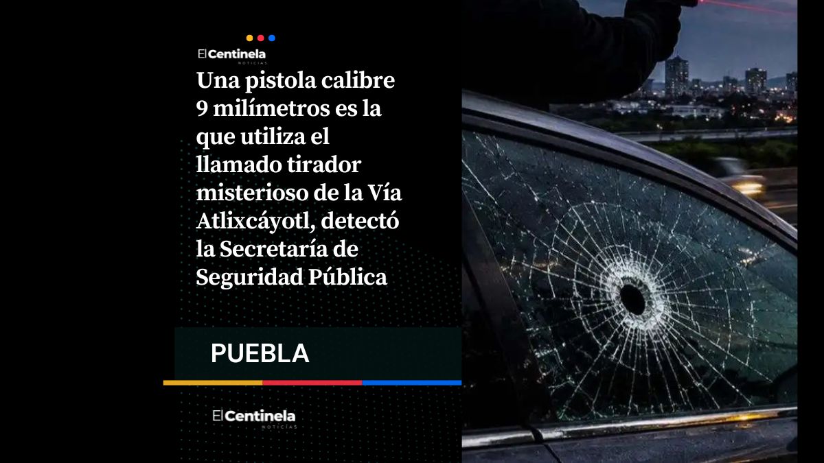 Una pistola 9 mm utiliza el tirador de la Atlixcáyotl, ¿quién es y qué se sabe?
