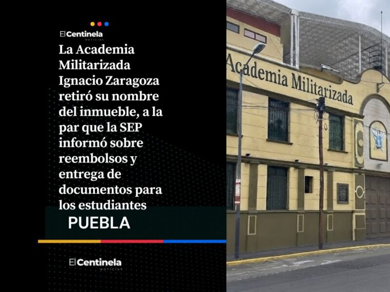 Retiran nombre de la Academia Militarizada Ignacio Zaragoza tras intervención de la SEP