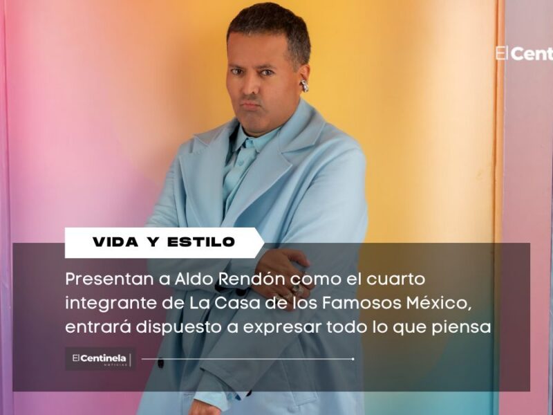 Aldo Rendón es el cuarto habitante de La Casa de los Famosos México 2026