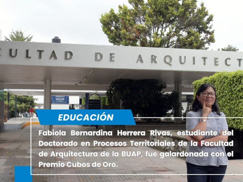 Gana estudiante BUAP dos Premios “Cubos de Oro” de la Unión Internacional de Arquitectos
