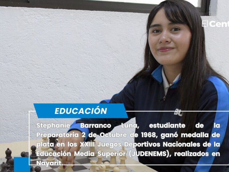 Obtiene alumna BUAP medalla de plata en ajedrez