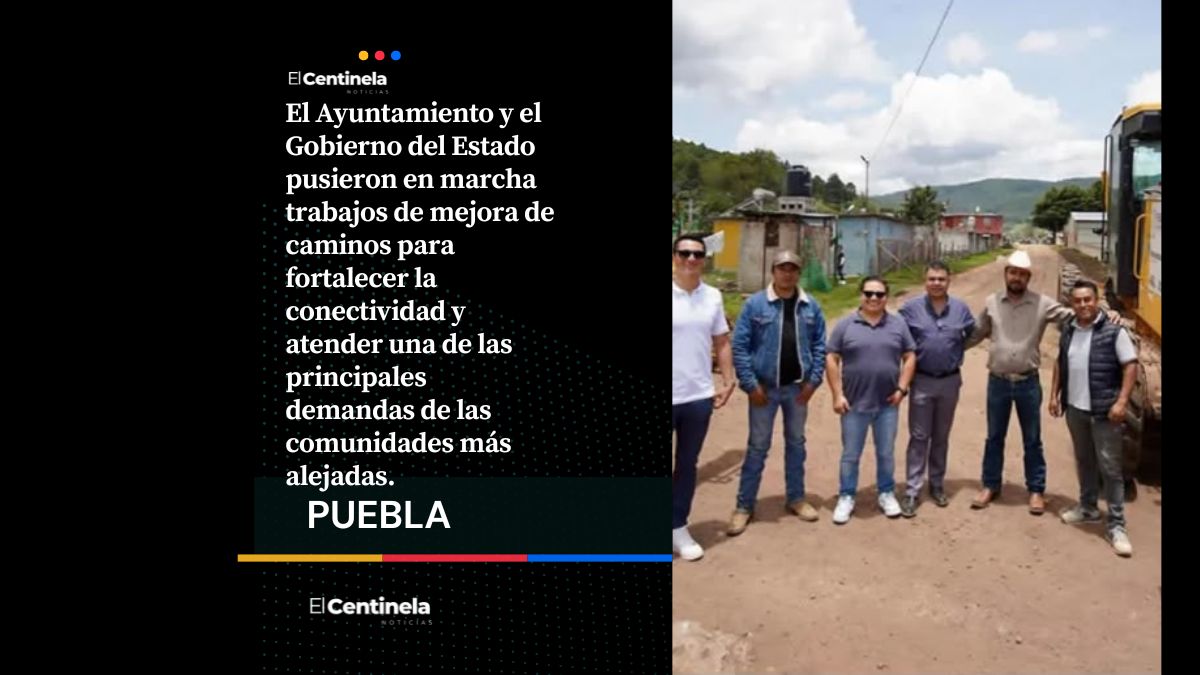 Gobierno de Chignahuapan inicia rehabilitación de caminos en Rinconada con apoyo del Estado
