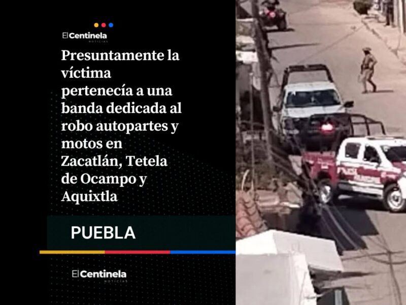 Motociclista muere tras ser atacado a balazos en Chignahuapan, Puebla; se presume ajuste de cuentas
