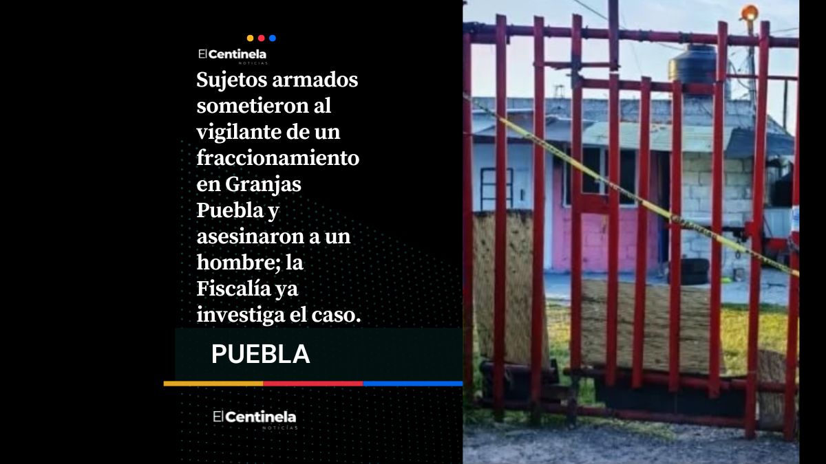 Comando armado irrumpe en fraccionamiento y ejecuta a un hombre en Granjas Puebla