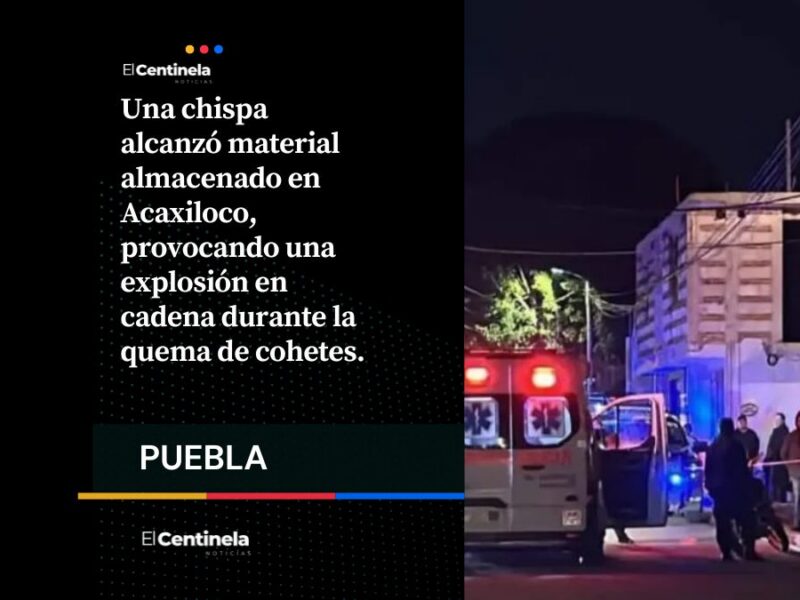 Explota pirotecnia en fiesta patronal de Cuetzalan; hay 15 heridos