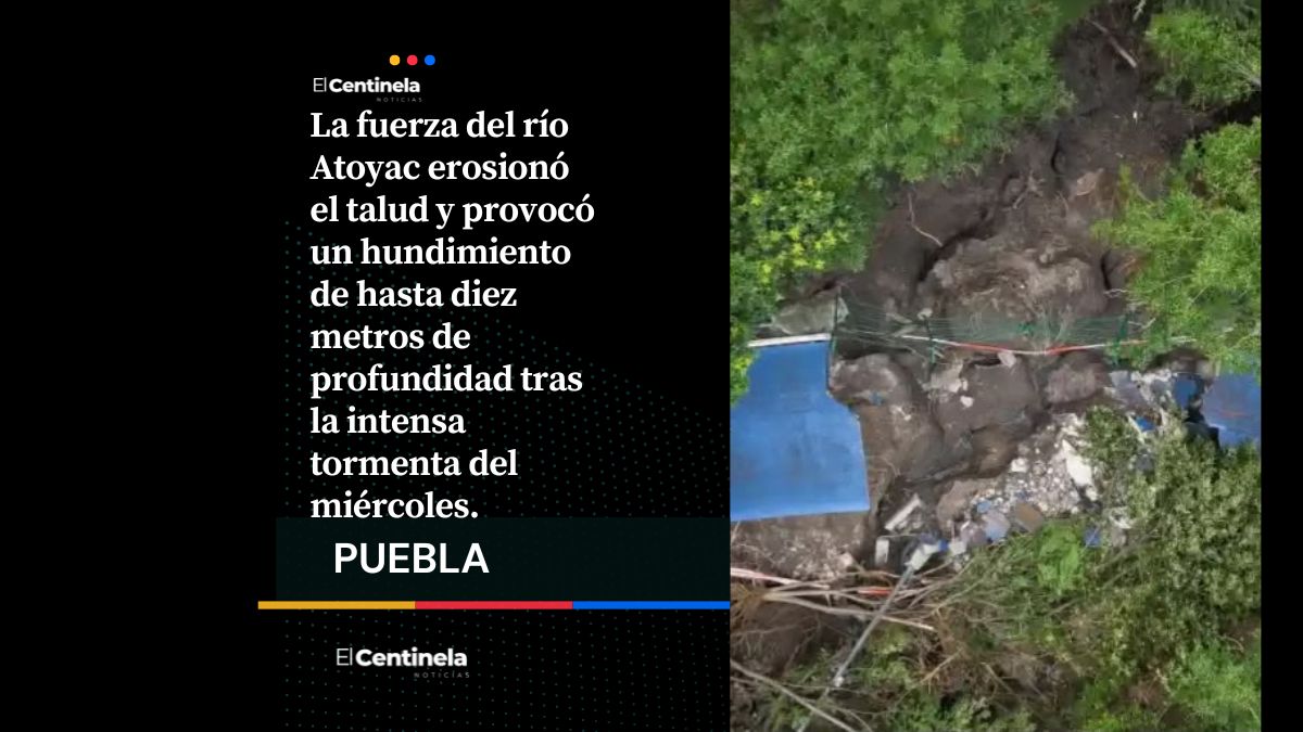 Se abrió la tierra: Así quedó el mega socavón que destruyó la ciclopista del Ecoparque Metropolitano