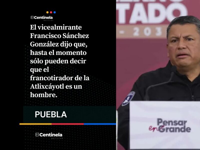 SSP entrega expediente del “francotirador de la Atlixcáyotl”; FGE alista orden de aprehensión