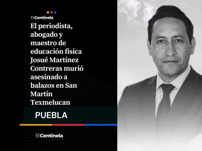 Asesinan frente a su hijo al periodista Josué Martínez Contreras en San Martín Texmelucan