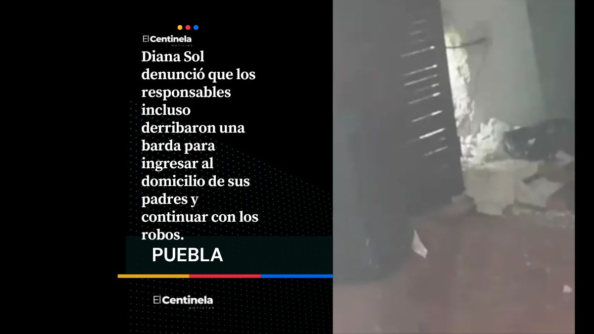 “Ya rompieron una pared para entrar”: joven denuncia cinco robos a su casa en Puebla