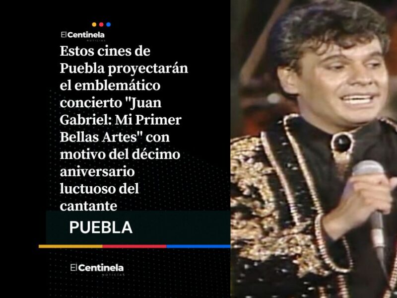Juan Gabriel regresa: estos cines de Puebla proyectarán su histórico concierto en Bellas Artes