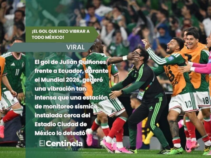 Gol de Quiñones frente a Ecuador provoca 'temblor' en la Ciudad de México.