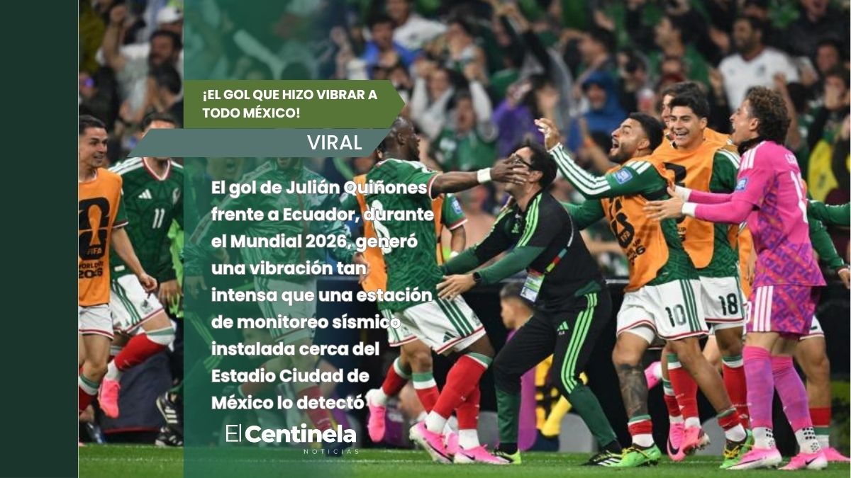 Gol de Quiñones frente a Ecuador provoca 'temblor' en la Ciudad de México.
