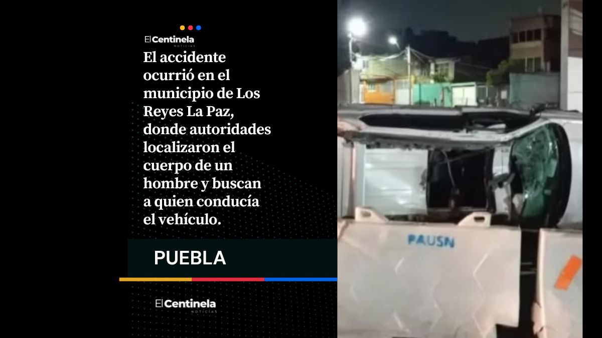 Borrachos al volante: Muere copiloto tras estrellar camioneta y volcar en la México-Puebla